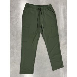 Mandala Scrub Jogger‎ Pants Men's XL Green Equa-Tek Stretch Cargo Pockets